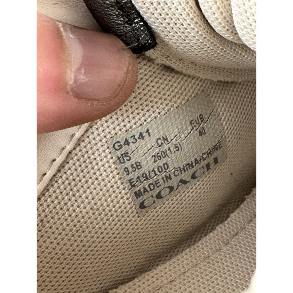 Coach Women's C170 Retro Runner With Coach Patch Gray Blush Glitter Size 9.5B - Picture 8 of 12